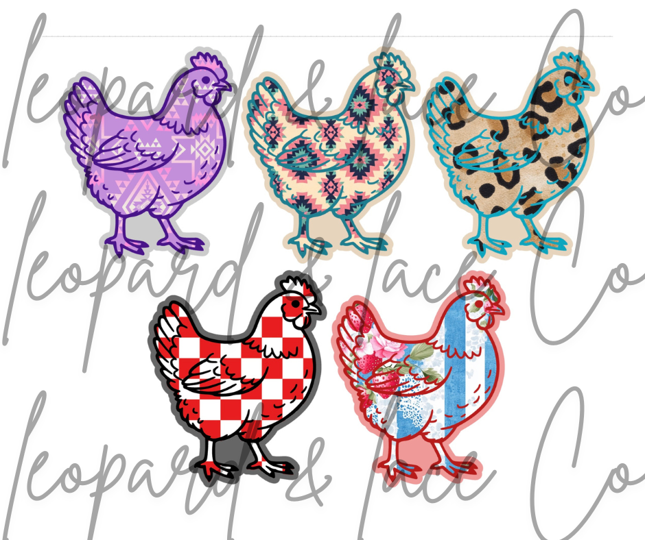 Rustic Raven Exclusive Show Chicken for Leopard and Lace cardstock