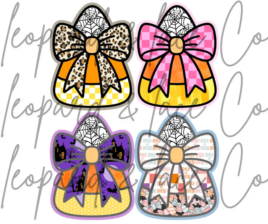Rustic Raven Exclusive Candy Corn w/Bow Cardstock