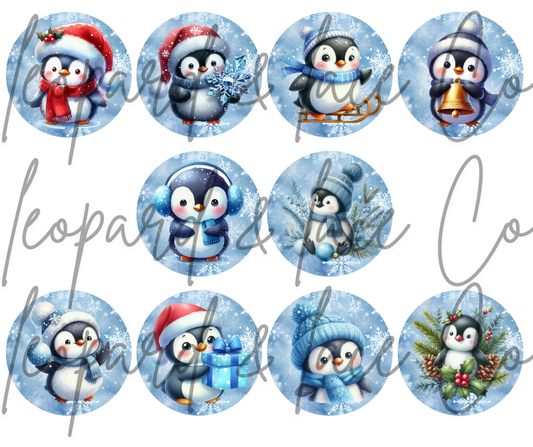Winter Penguin Cardstock