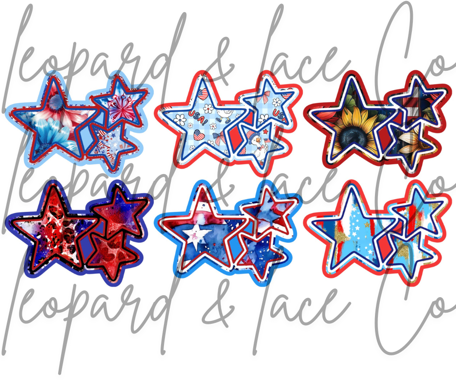 Rustic Raven Exclusive American Stars Cardstock