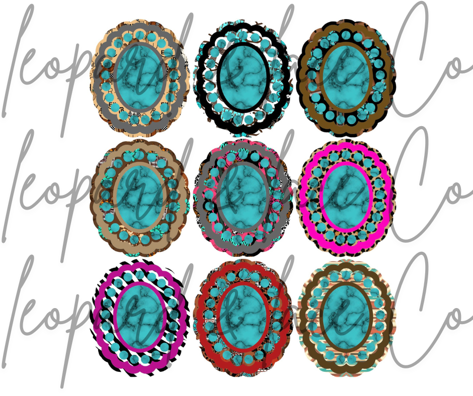 Rustic Raven Exclusive Western Concho Cardstock