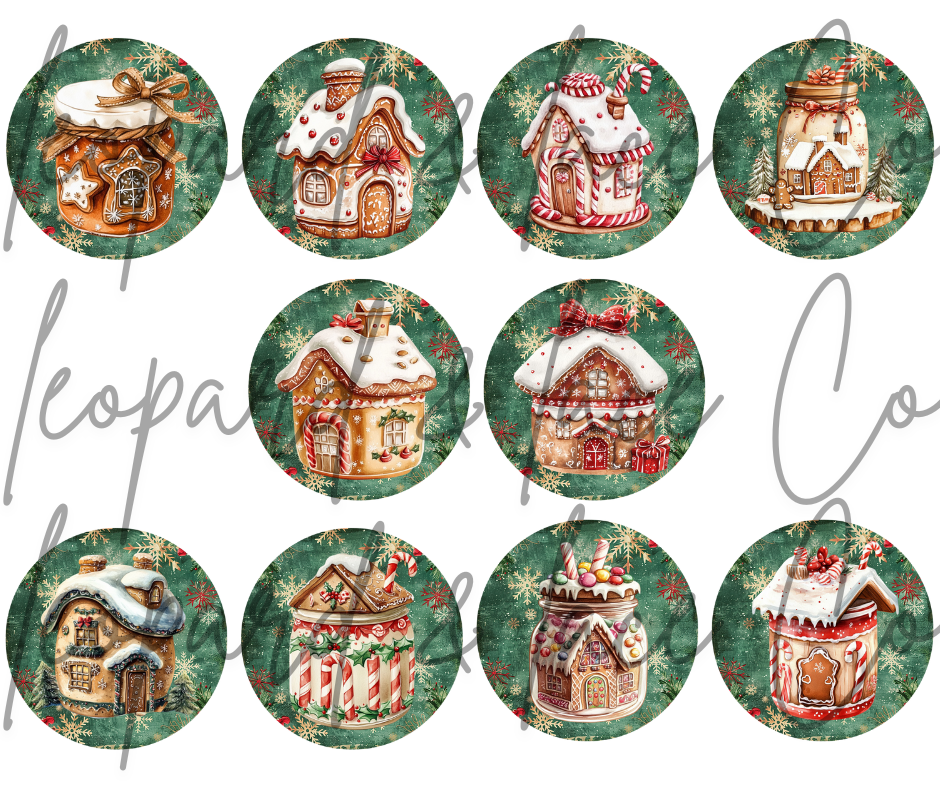Christmas House Cardstock