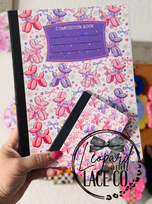 STANDARD Composition Book w/ Matching Glitter RSVP Pen
