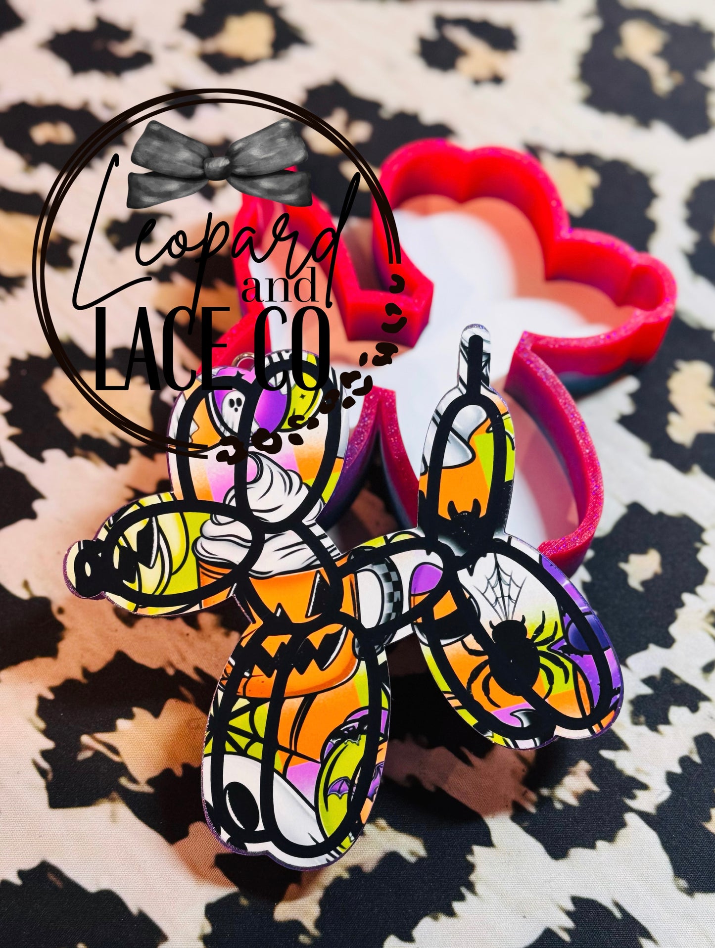 Rustin Raven Exclusive Balloon Dog for Leopard and Lace cardstock