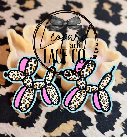 Rustin Raven Exclusive Balloon Dog Vents for Leopard and Lace cardstock