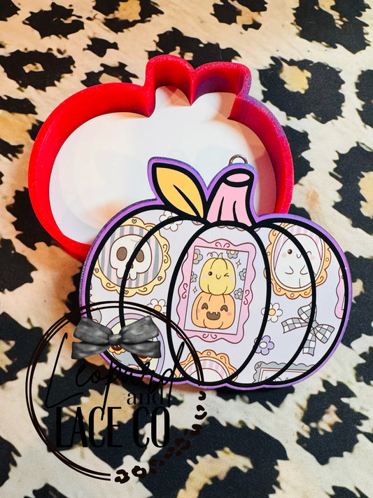 Rustin Raven Exclusive Pumpkin for Leopard and Lace Co cardstock