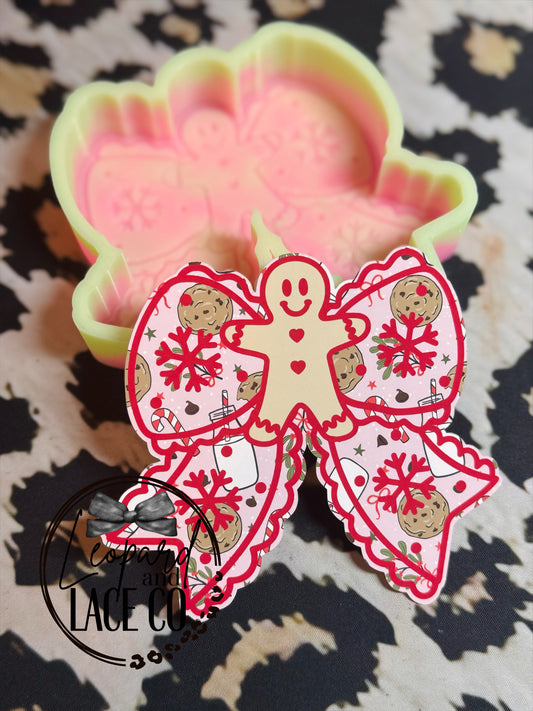 Sunshine Scent Co Gingerbread snowflake bow Cardstock