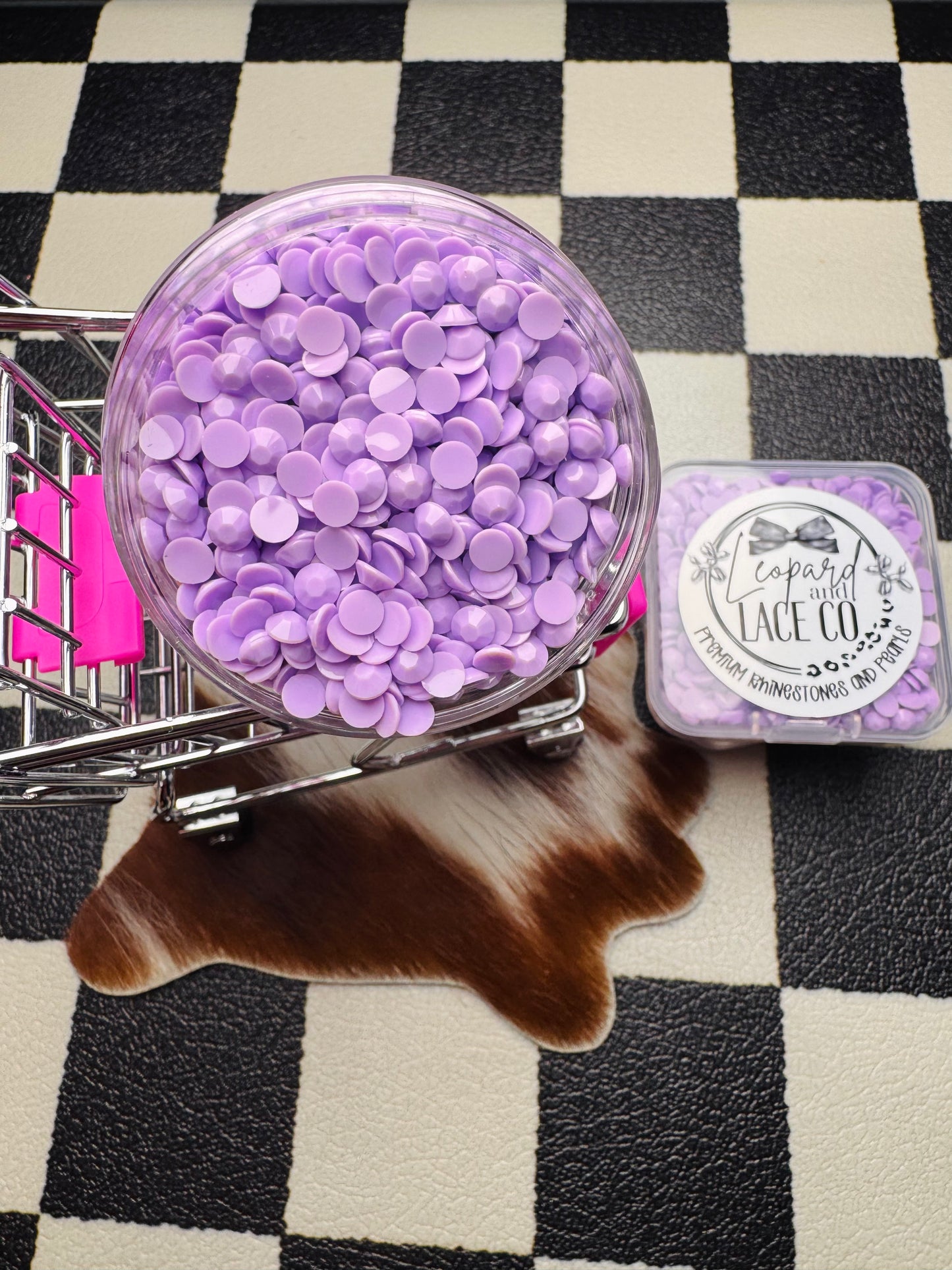Matte Lilac Rhinestones