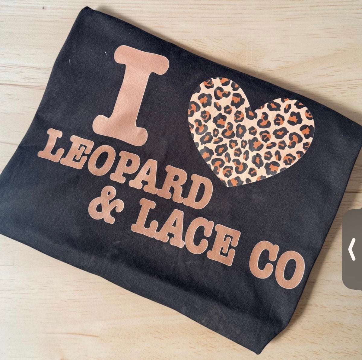 Leopard and Lace Heart Merch