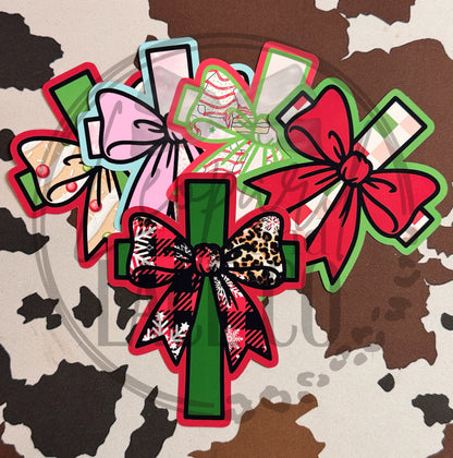 Rustin Raven Exclusive Cross with Bow for Leopard and Lace cardstock