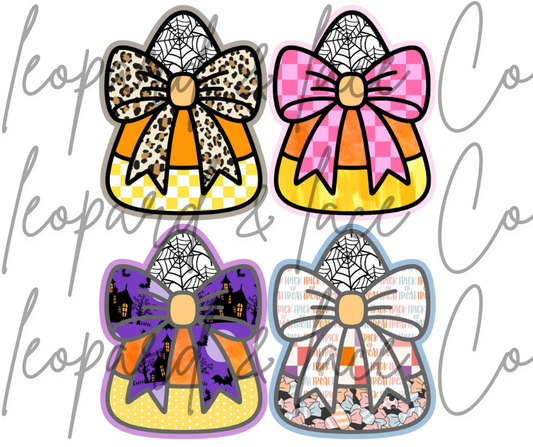 Rustic Raven Exclusive Candy Corn w/Bow Cardstock