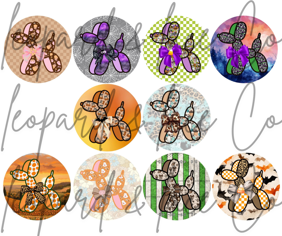 Falloween Exclusive Balloon Dogs Cardstock