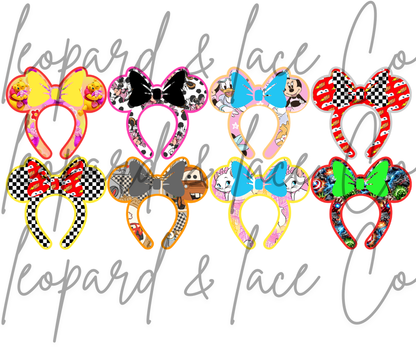Rustic Raven Exclusive Mouse Ears for Leopard and Lace cardstock