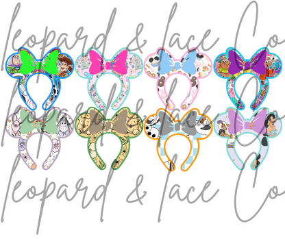 Rustic Raven Exclusive Mouse Ears for Leopard and Lace cardstock