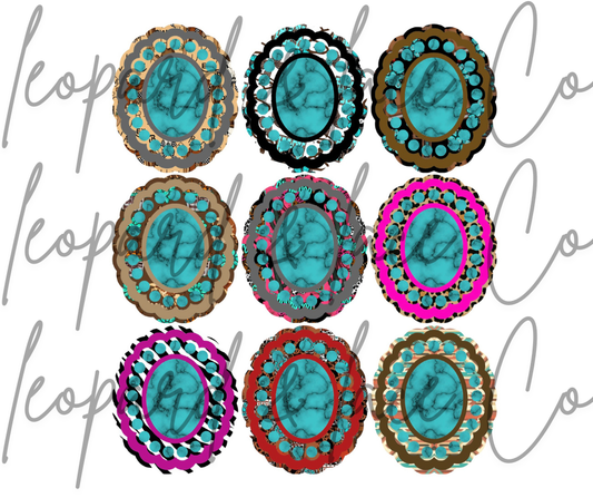 Rustic Raven Exclusive Western Concho Cardstock