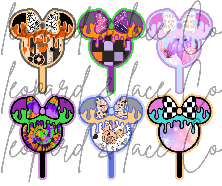 Rustic Raven Exclusive Magical Popsicle  w/bow Cardstock
