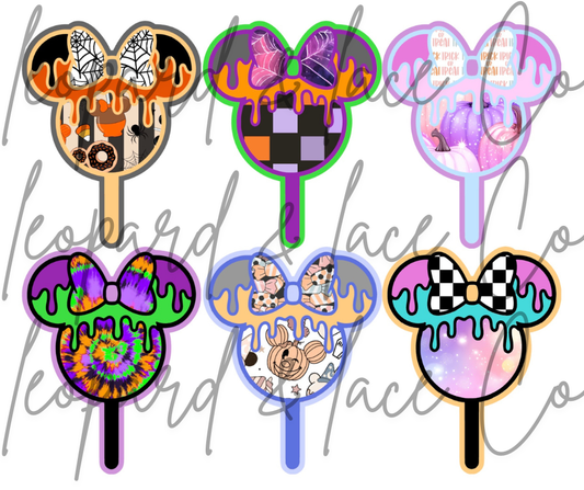 Rustic Raven Exclusive Magical Popsicle  w/bow Cardstock