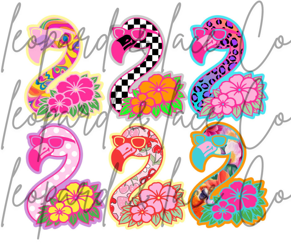 Rustic Raven Exclusive Hawaiian Flamingo Cardstock