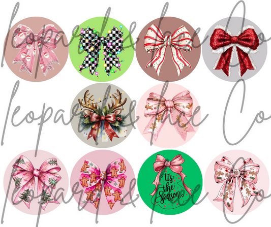 Christmas Bow 2 Cardstock