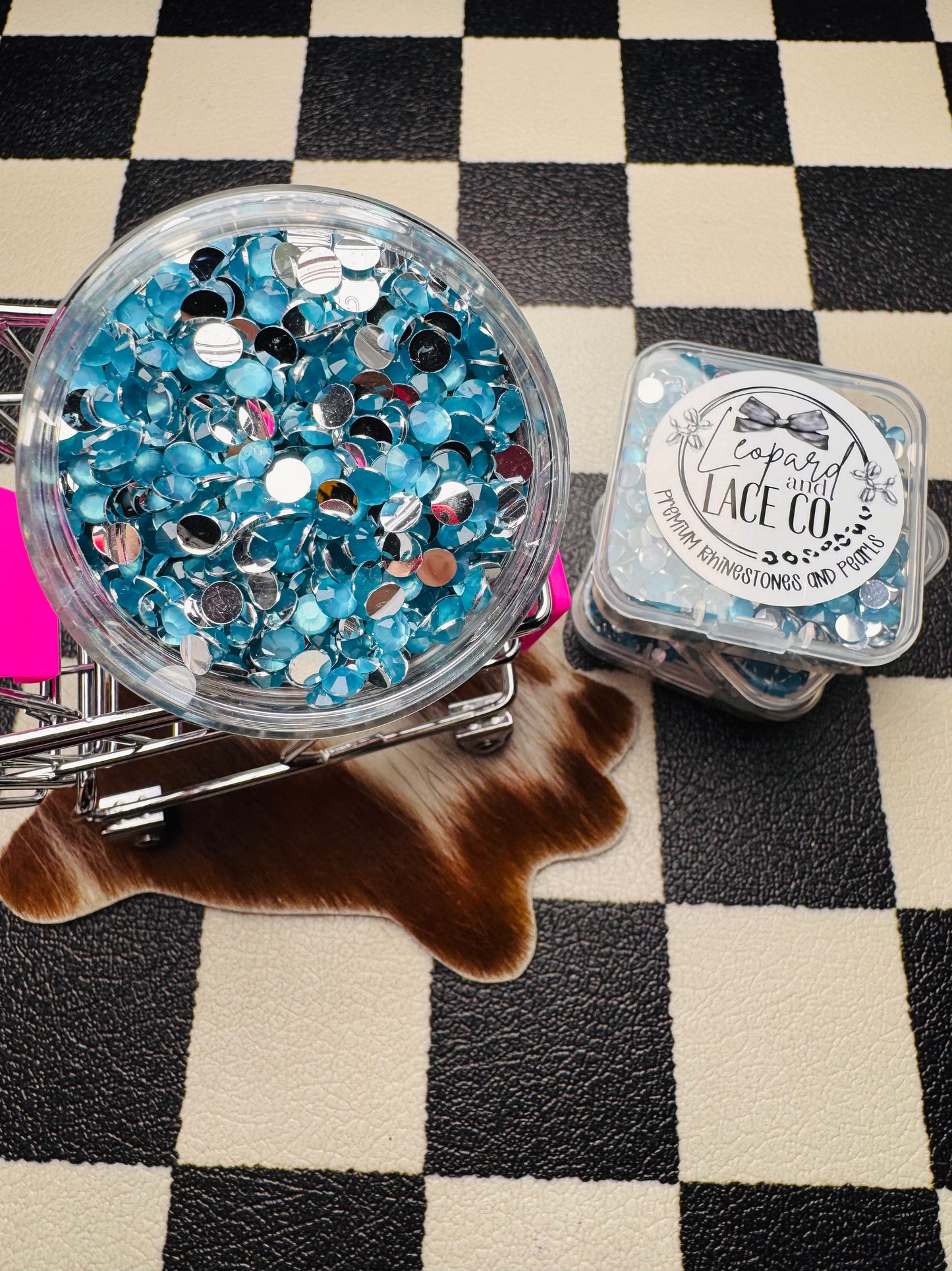 Neon Blue Rhinestones