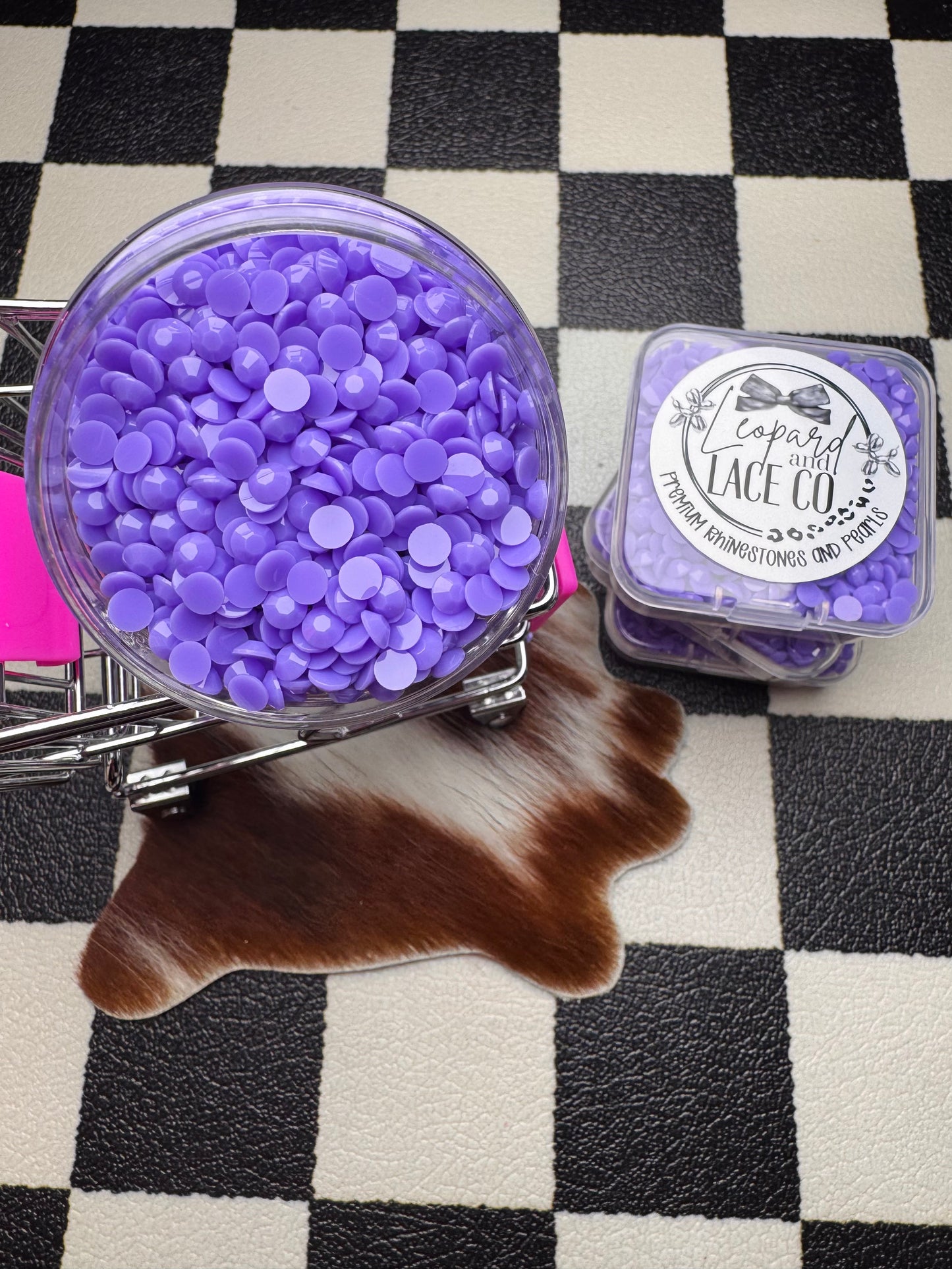 Matte Violet Rhinestones