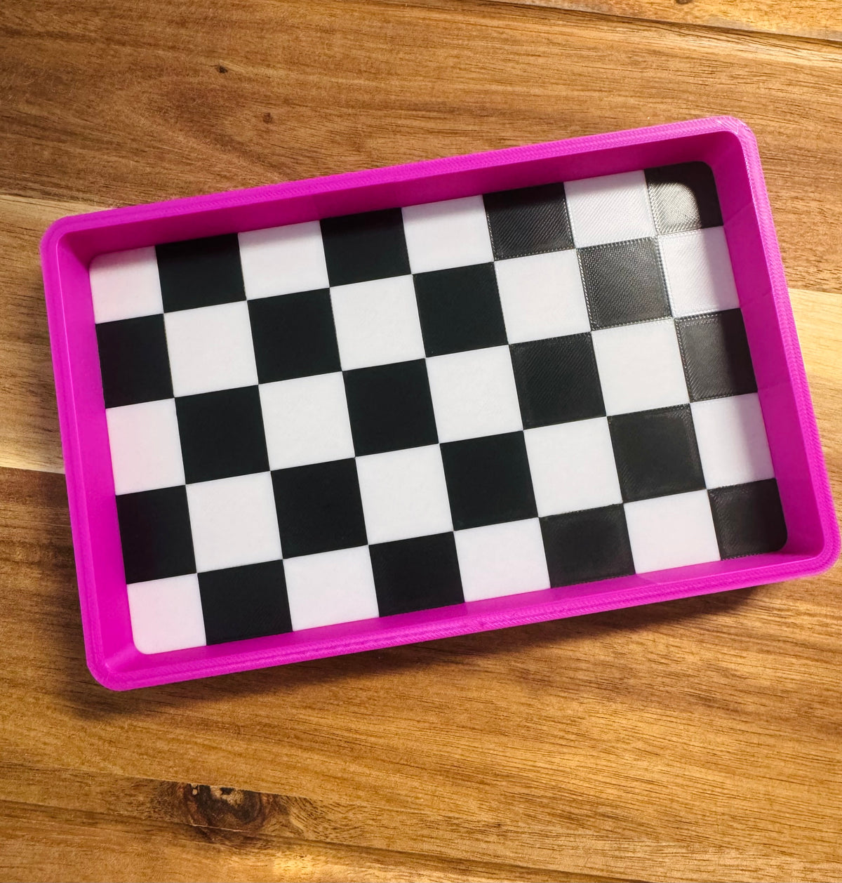 3D Checkered Trays