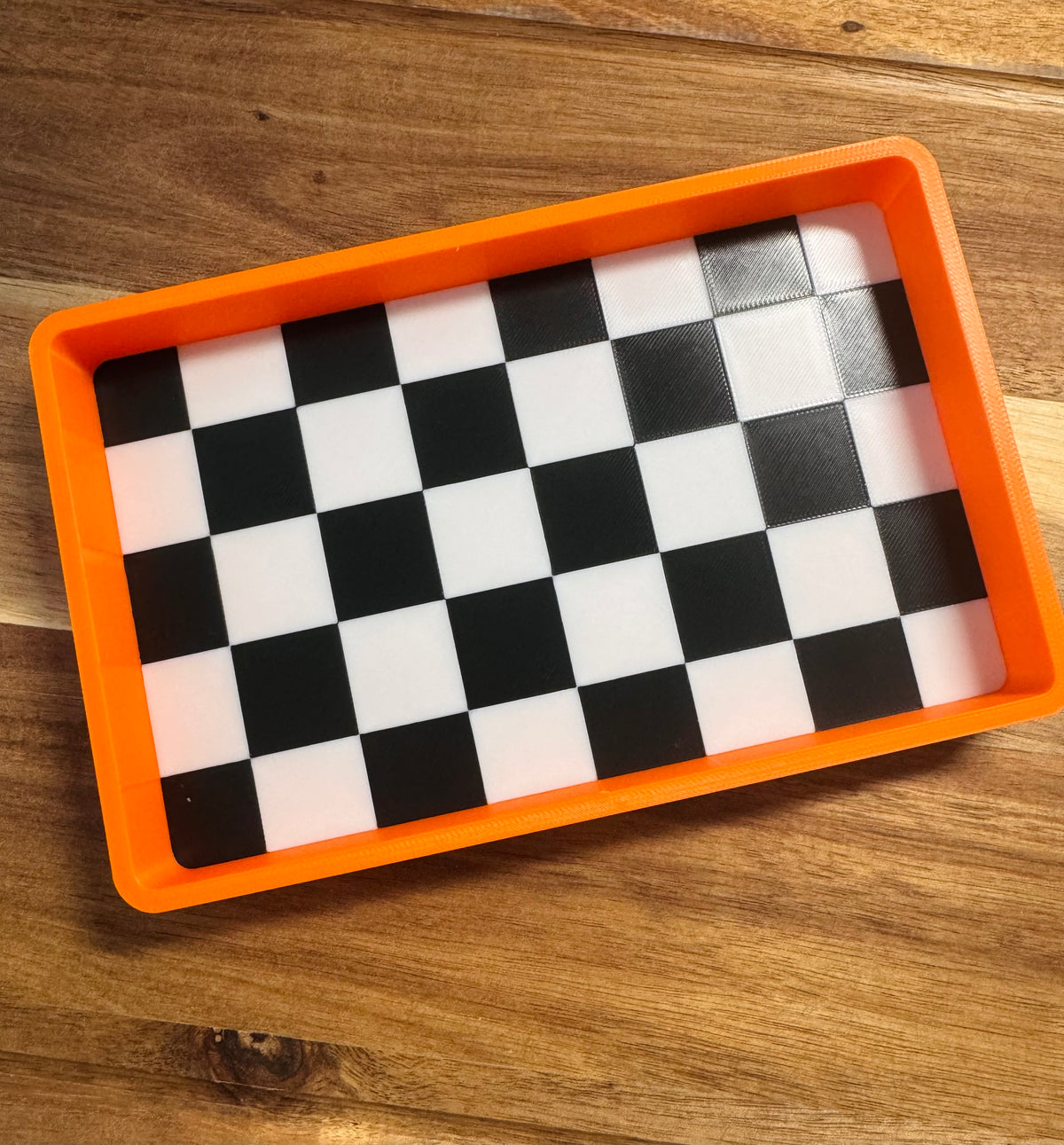 3D Checkered Trays