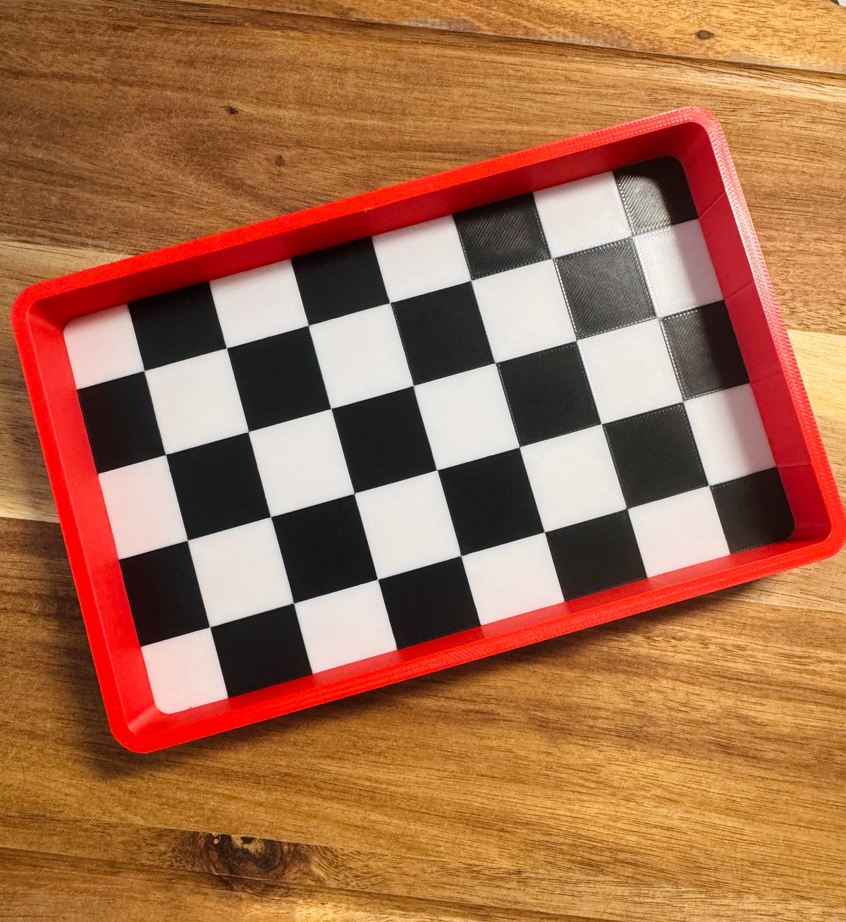 3D Checkered Trays