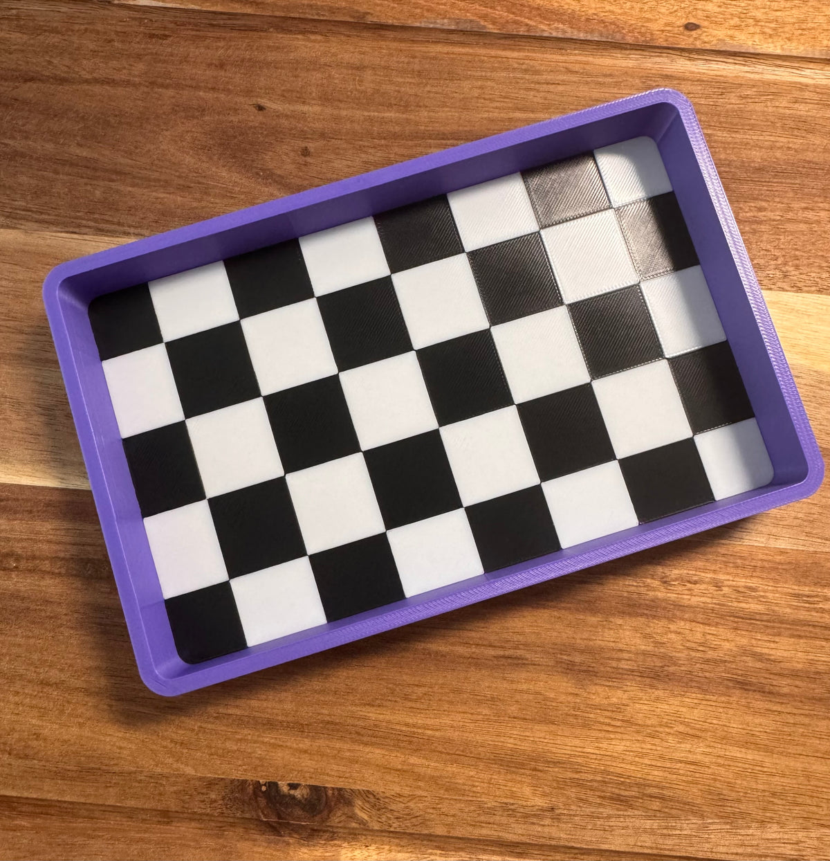 3D Checkered Trays