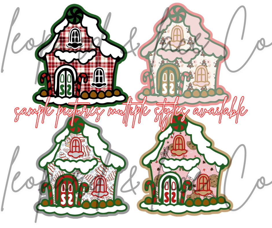 Rustin Raven Exclusive Gingerbread House for Leopard and Lace Co cardstock